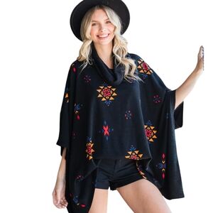 Jade by Jane Poncho Top- One Size